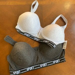 Rue21 Grey Sports Bra Set